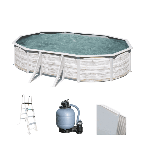 Gre Finlandia Oval 610x375x120cm Oberirdischer Stahlpool Agrifutura